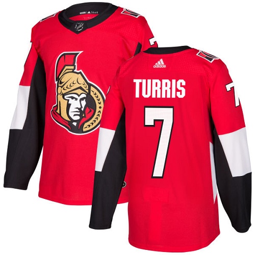 Adidas Ottawa Senators #7 Kyle Turris Red Home Authentic Stitched Youth NHL Jersey->youth nhl jersey->Youth Jersey